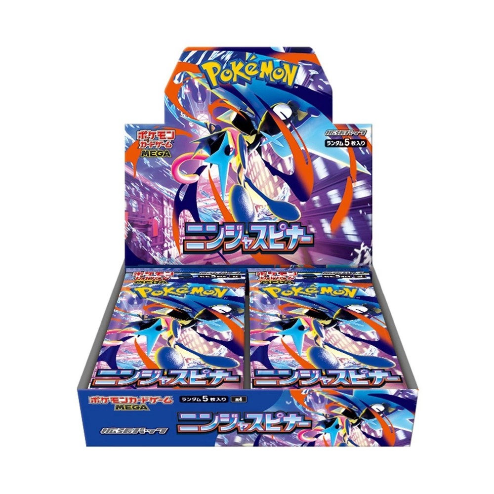 ---Pokemon Japanese Ninja Spinner M4 Booster Box Mega Evolution EX Sealed ，