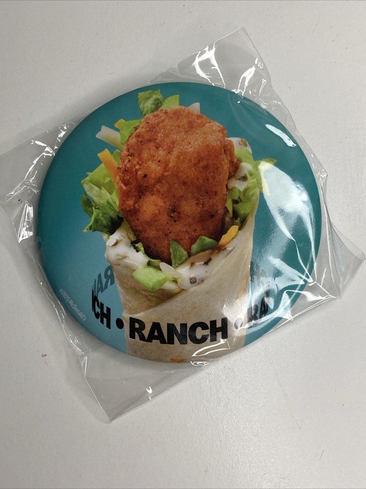McDonalds Ranch Snack Wrap Pins buttons 2025