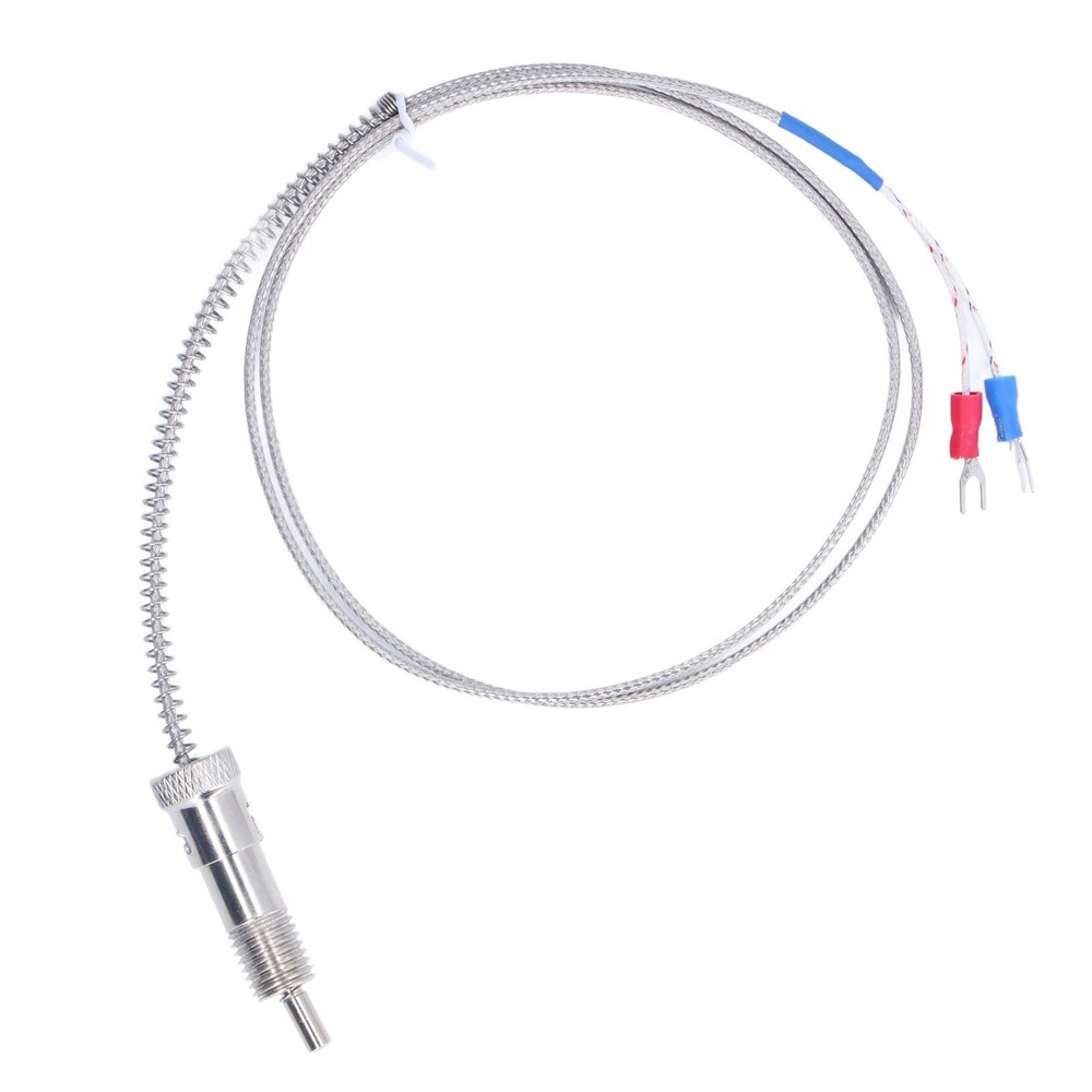 ▪ M12 1m K Type Thermocouple Silicon Compression Spring Thermocouple