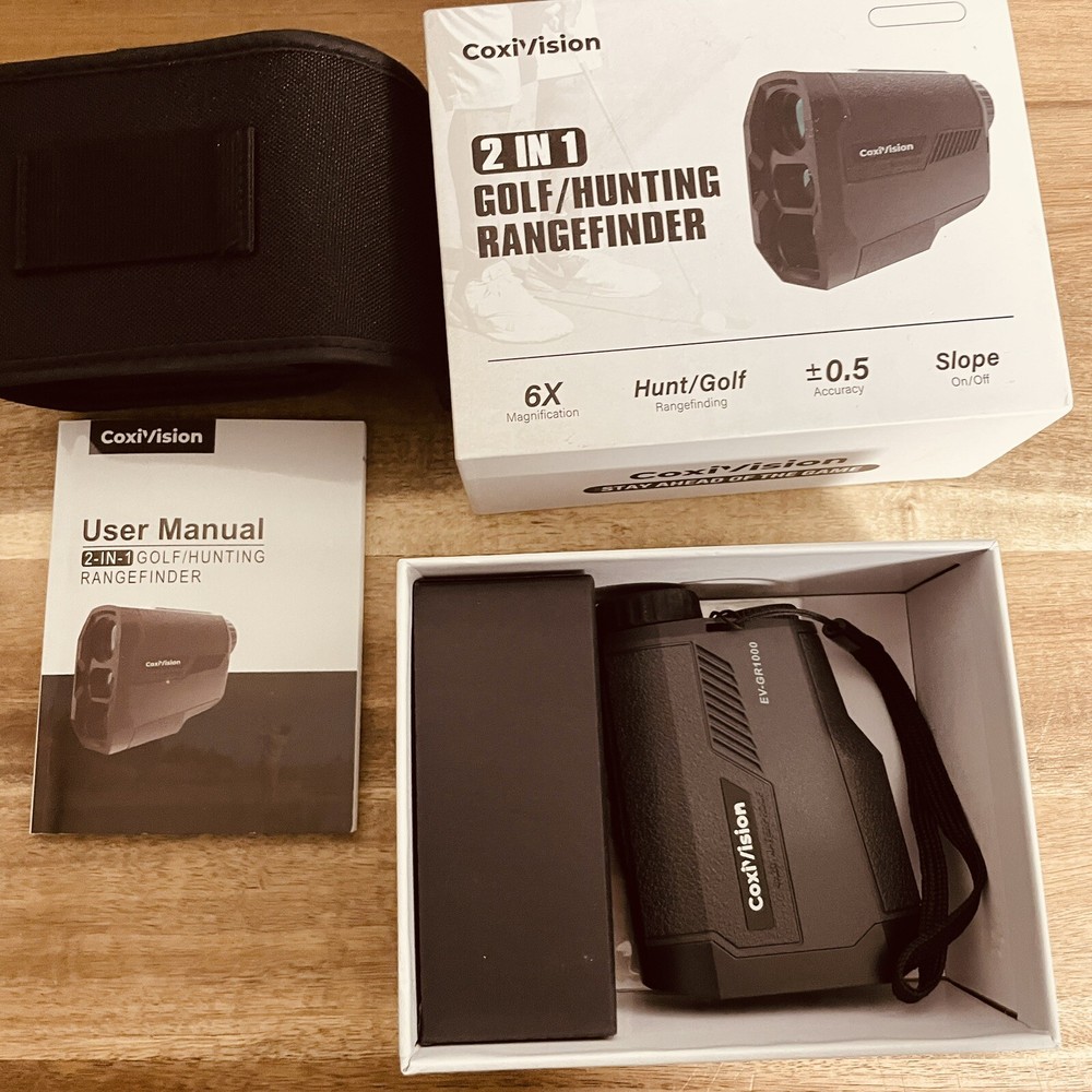 COXIVISION RANGEFINDER GOLF/Hunting RANGE FINDER YARDAGE, SILVER