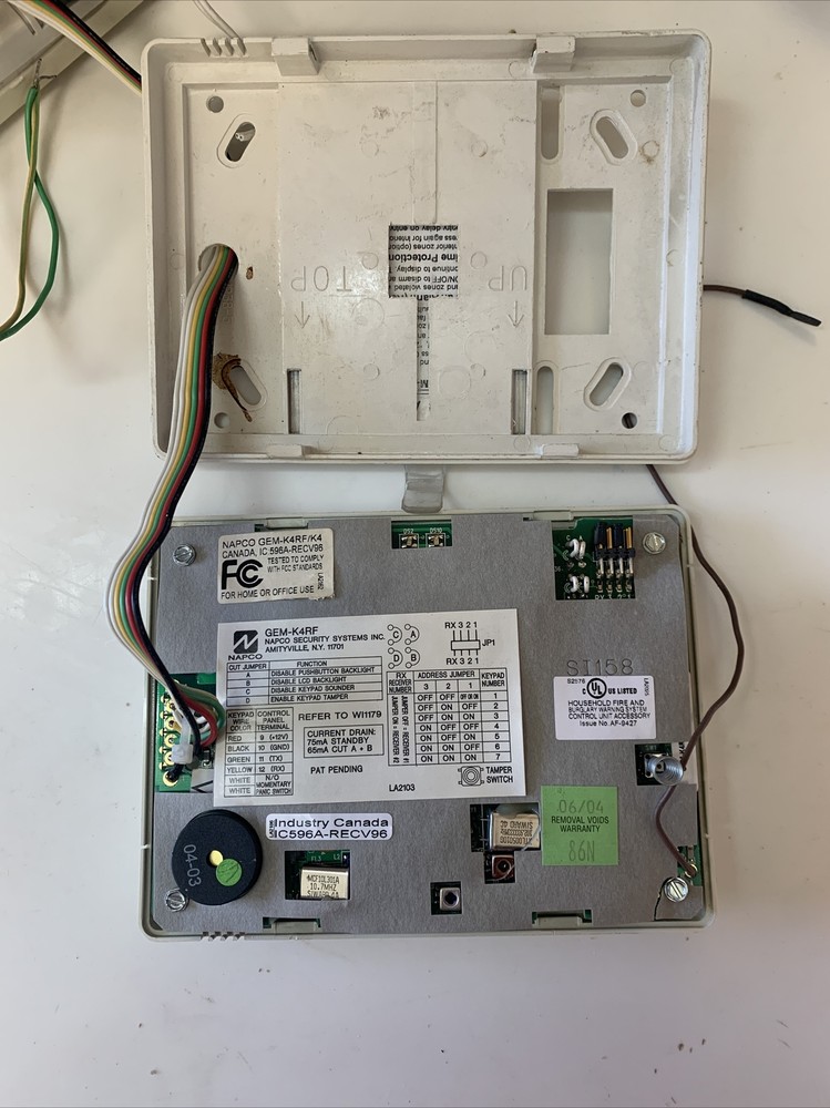 NAPCO GEMINI Security Keypad GEM-K4RF