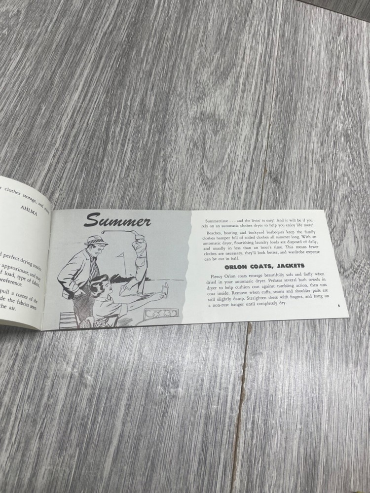 Automatic Clothes Dryer Tip Sheet Brochure 1961 22 Pages PG&E