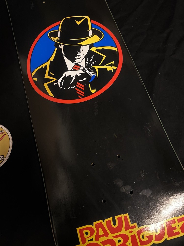 RARE Primitive Detective Paul Rodriguez Skateboard Deck Dick Tracy Prod