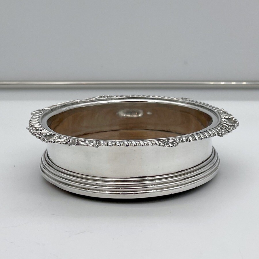 Old Sheffield Pair Wine Coasters Circa 1855-77 Creswick & Co