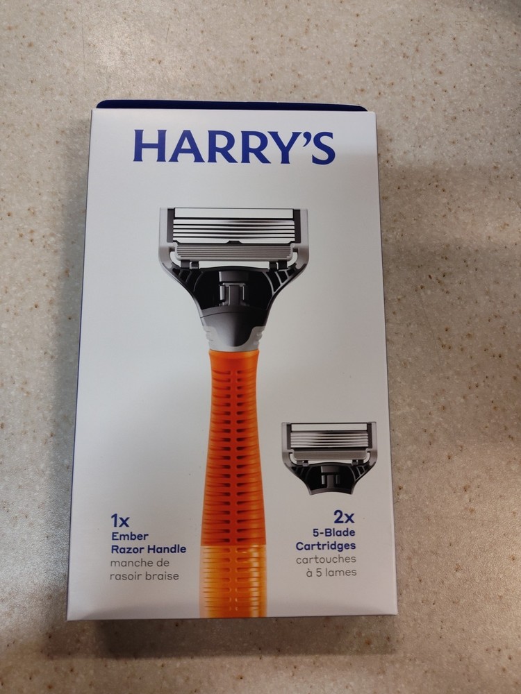 Harry's 5 Blade Men's Razor Set - Bright Orange