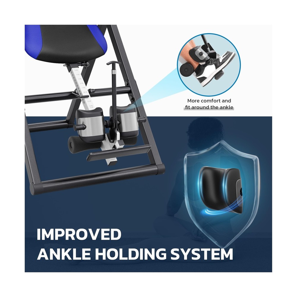 YOLEO Inversion Table for Back Pain 2026 Foldable Inversion Table w/Removable...