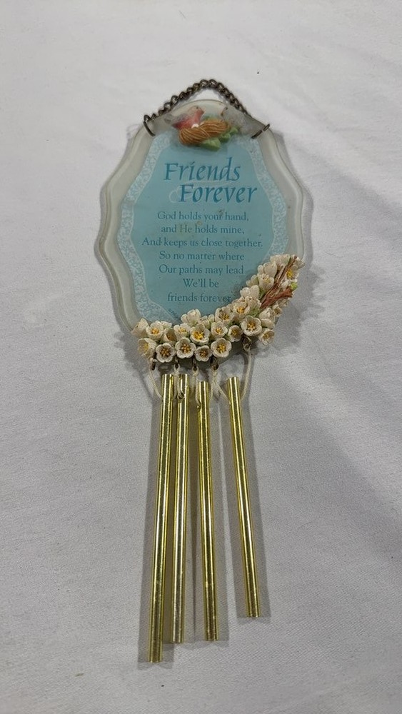 Vintage 'Friends Forever' Decorative Wind Chime