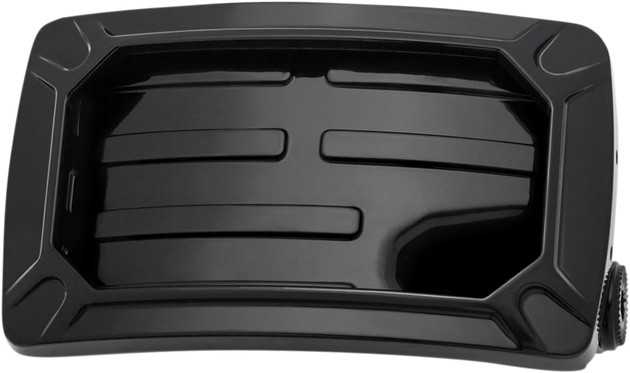 Kuryakyn Nova Horizontal Side Mount License Plate Holder Gloss Black