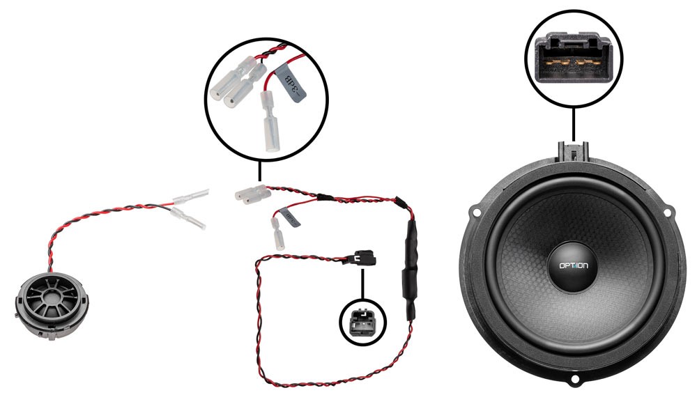 OPTION Front Speaker For Ford B-MAX | Plug And Play | OPTION