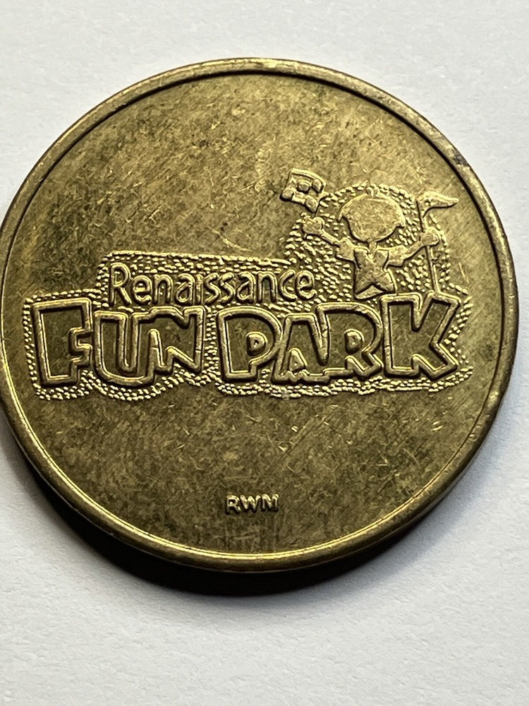Older Renaissance Fun Park Arcade Game Token 22mm #sr1