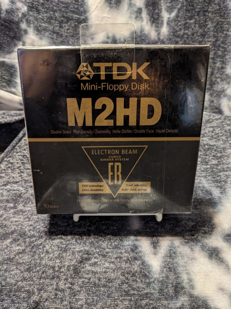 TDK Mini Floppy Disk M2HD double Sided High Density 10 Disk In Sealed Box