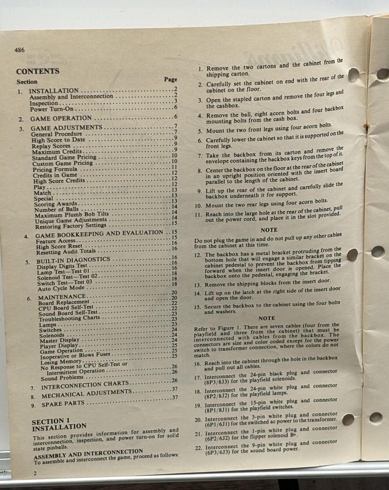 ORIGINAL-WILLIAMS-FLASH-OWNERS MANUAL-SCHEMATICS-GAME ADJUSTMENTS BOOKLET-& MORE