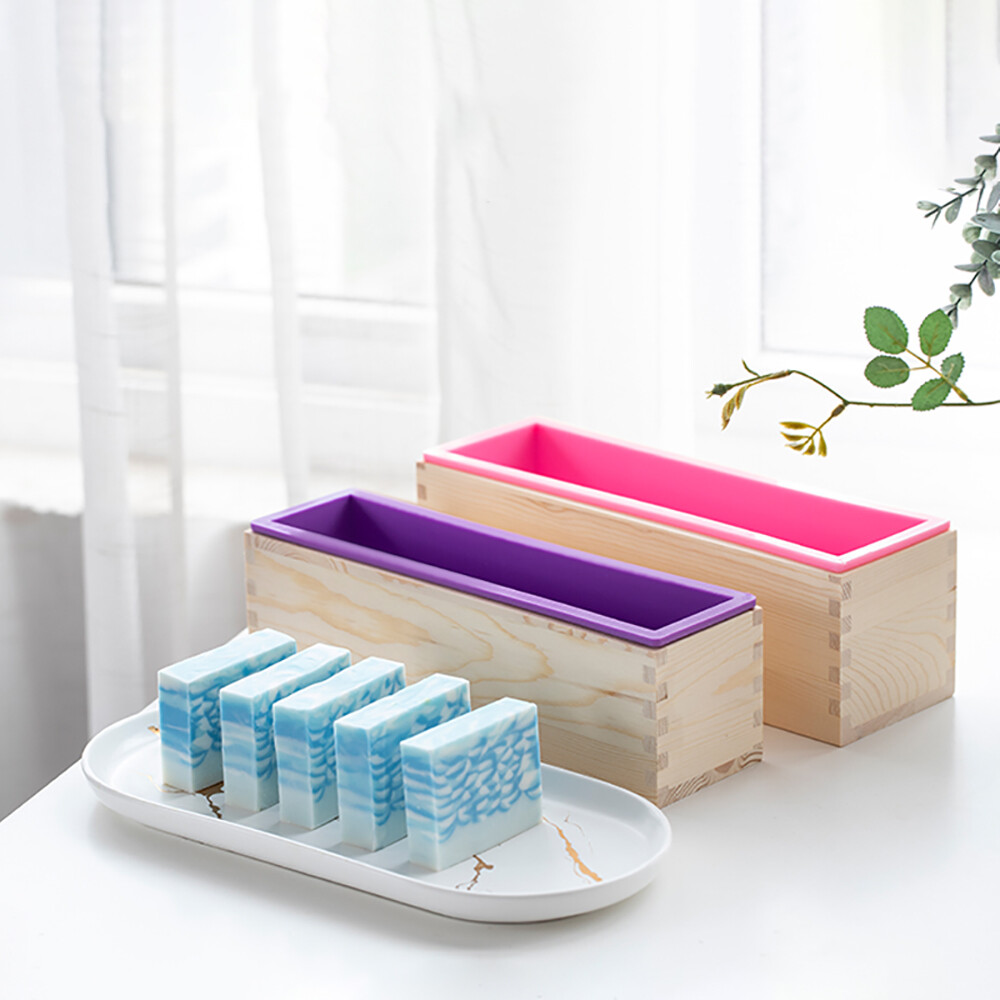 Large Rectangular Soap Mold Loaf Swirl Making Tool DIY Handmade Rendering Mould
