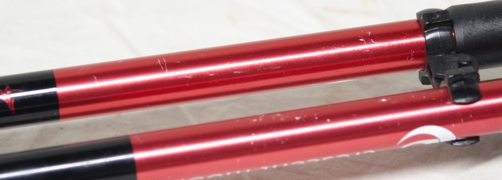 Cresent Moon red expandable aluminum walking sticks