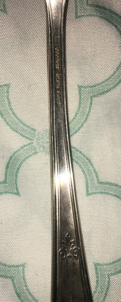 Antique Vtg Bouquet signed Silverplate Cake/Pie Server