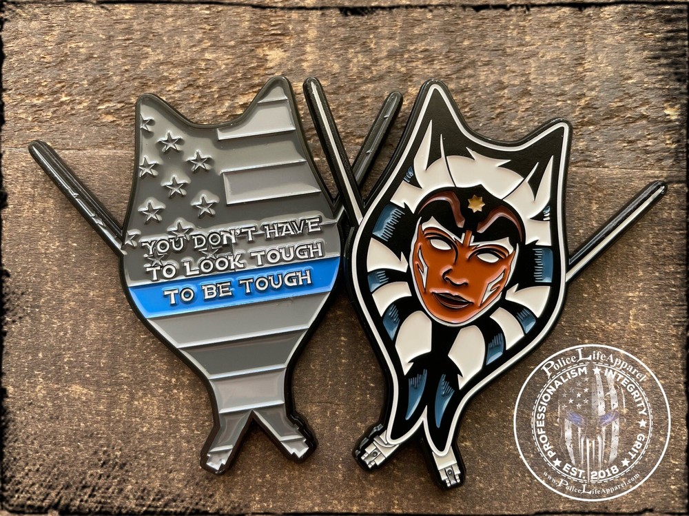 Ahsoka Blue Line Challenge Coin