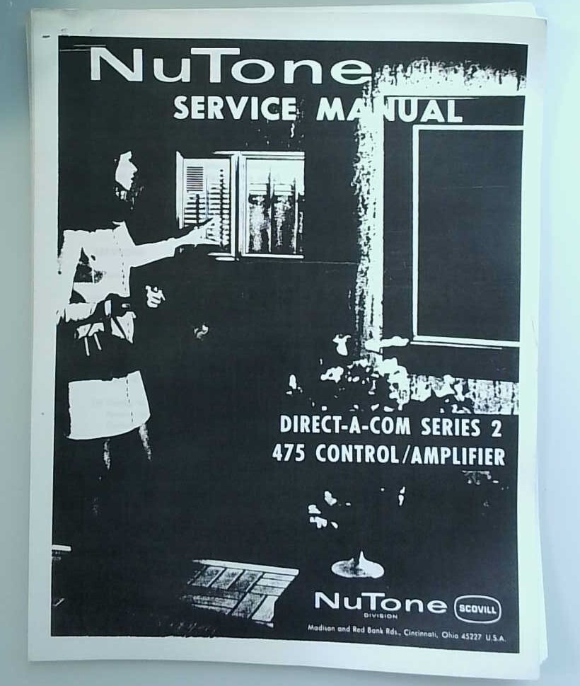 NuTone 475 Intercom Amplifier