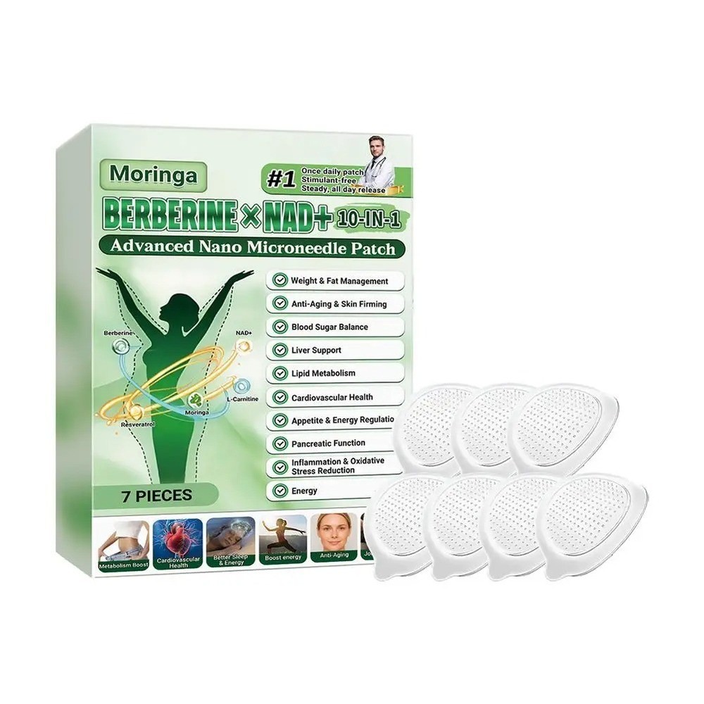 Moringa Berberine 10-in-1 Advanced Nano Microneedle Patch (7pcs/box)