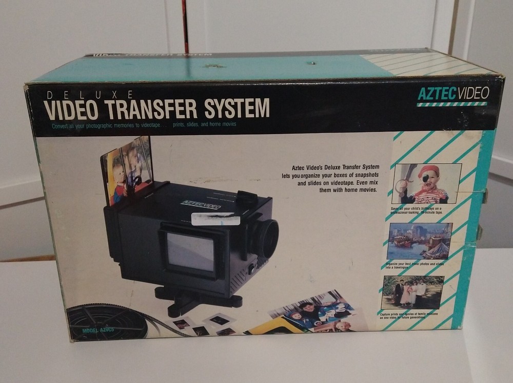 Deluxe Video Transfer System Aztec Video With Box Tested Works Excellent Shape🎥