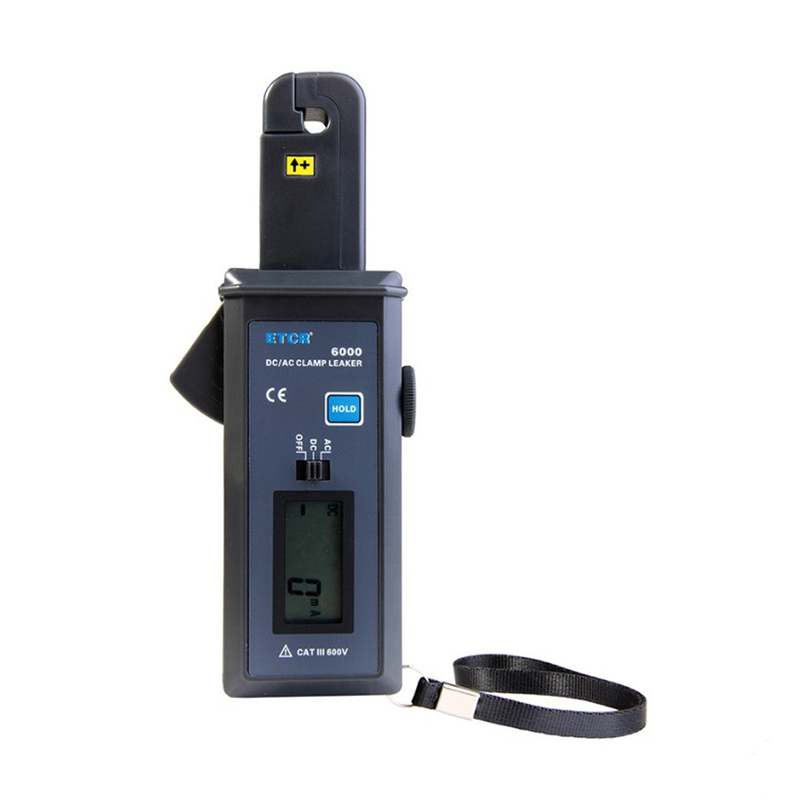 ETCR6000B AC/DC Clamp Leakage Current Meter with RS232 Interface 0mA-60.0A