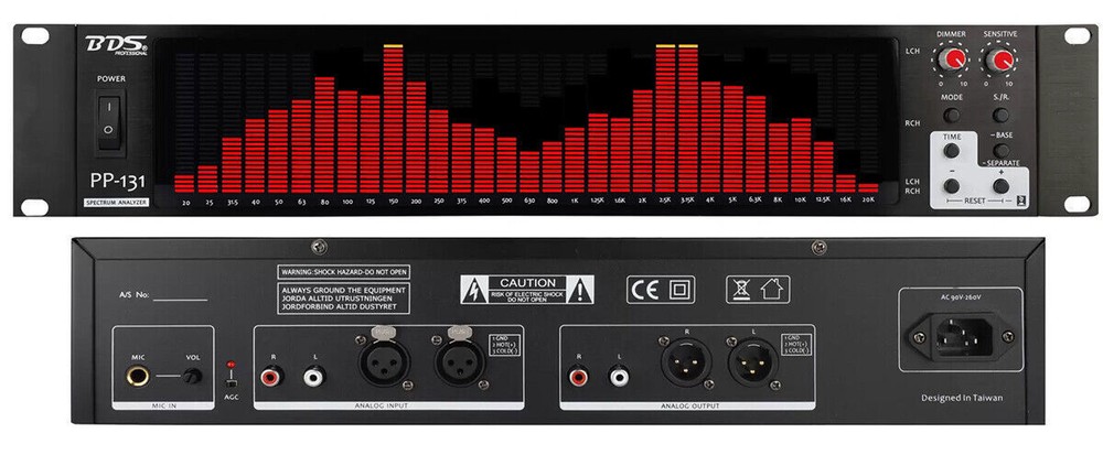 BDS PP-131 Digital Audio Spectrum Analyzer Display Indicator 2U Meter 31-Segment