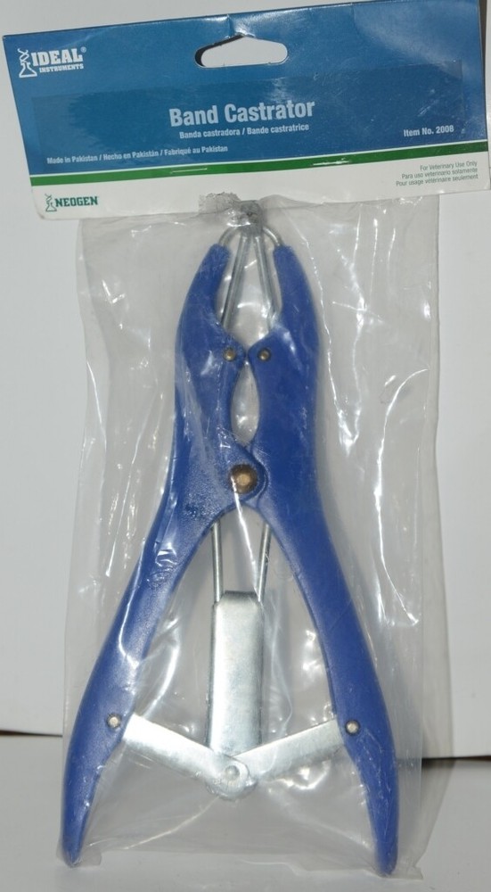 Ideal Instruments Neogen 2008 Band Castrator Blue Plastic Metal Pkg 1