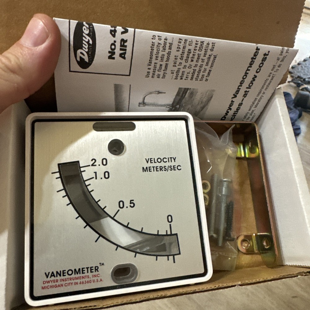 Dwyer Instruments Vaneometer swing vane anemometer, model 480