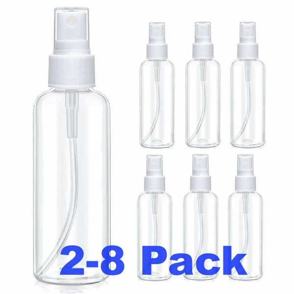 2-8 Pack 1oz Travel Spray Bottle Plastic Perfume Empty Fine Mist Atomizer CA