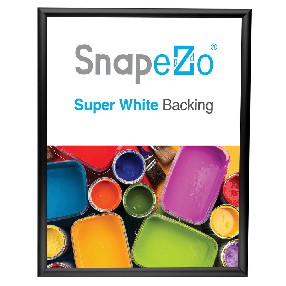 18x24 Black Snapezo® Snap Frame - 1" Profile, Front-Loading Snap Frame