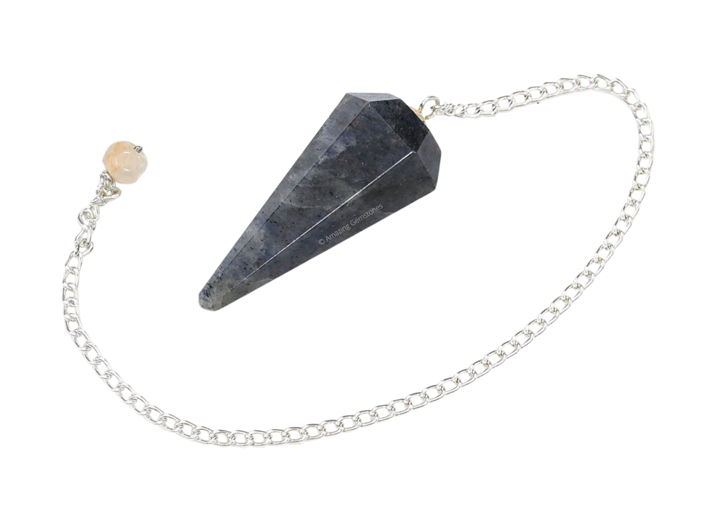 Iolite Dowsing Crystal Pendulum