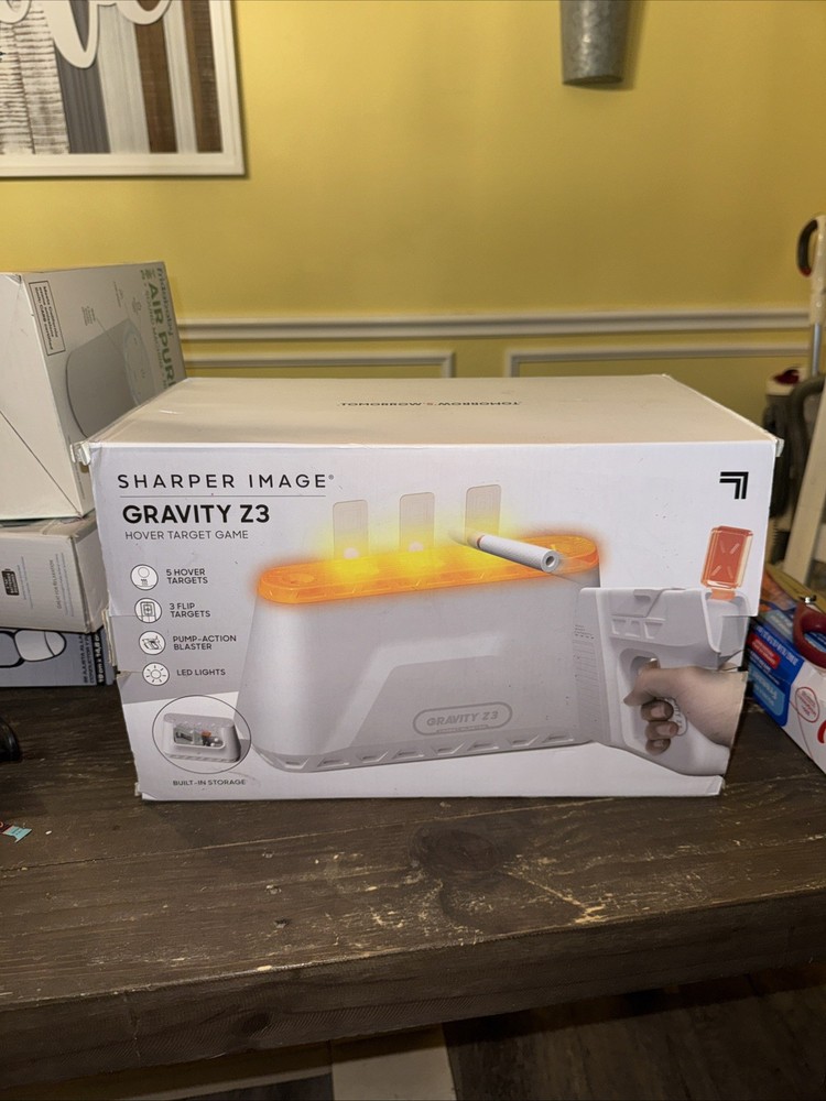 Sharper Image Game Hovering Target Shot - LED Gravity Z3 Nib