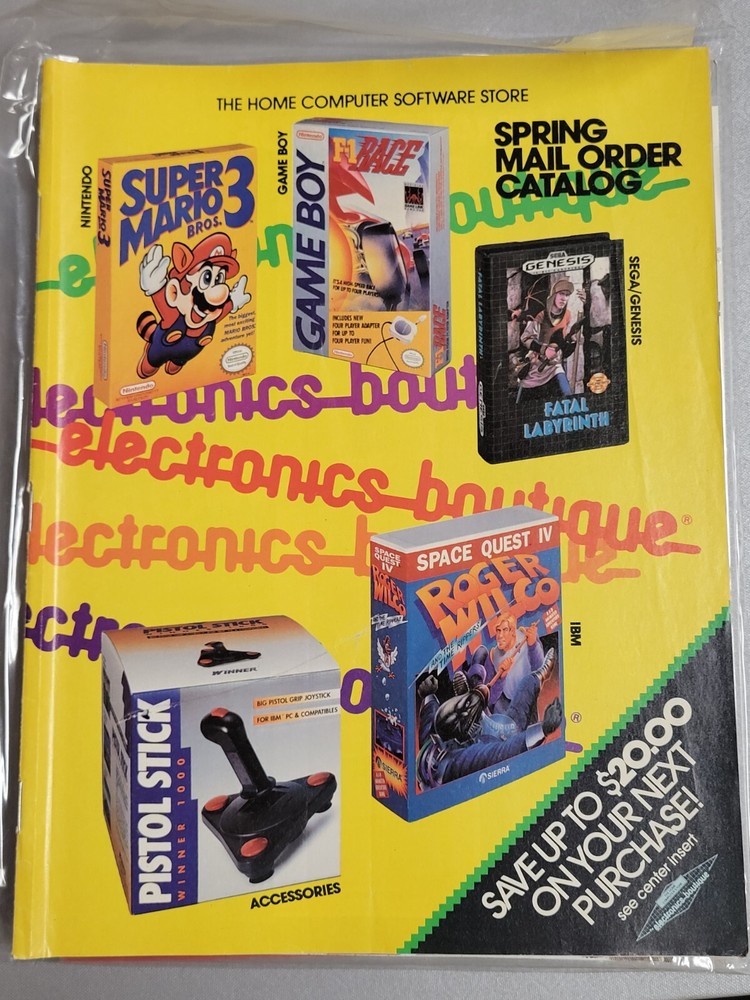 Electronics Boutique Spring Mail Order Catalog (1991) Pre-Owned VG Condition