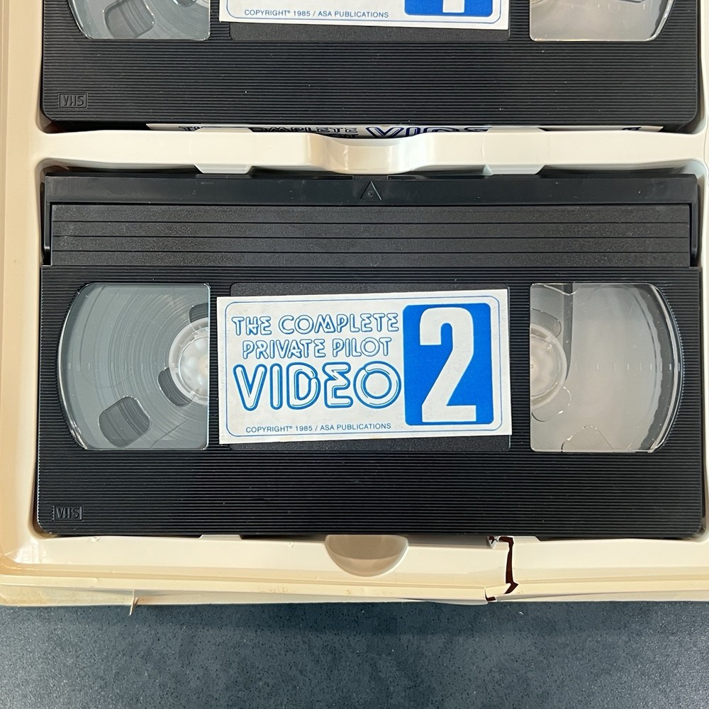 THE COMPLETE PRIVATE PILOT VIDEO 4 VHS Set ASA Aviation Instruction Tutorial