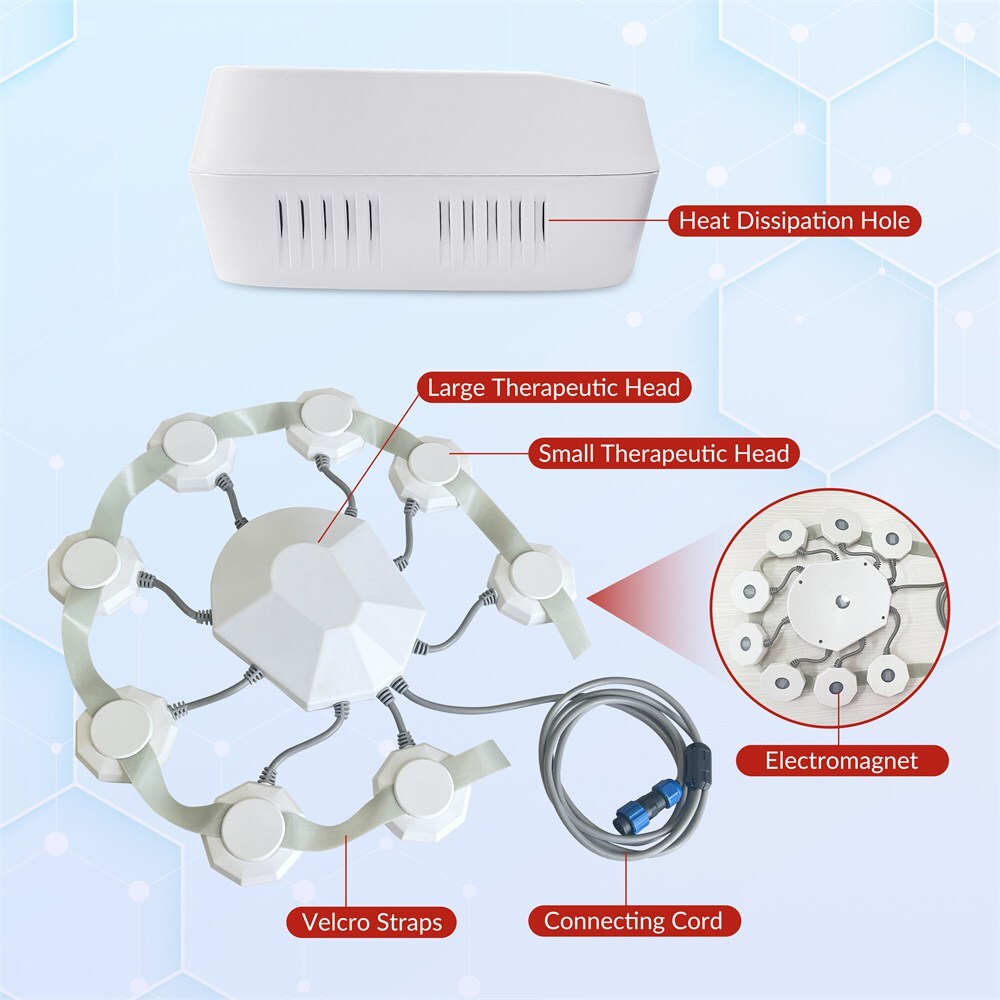 Home Use Magnetic Therapy Device, Low Frequency for Brain Relaxation