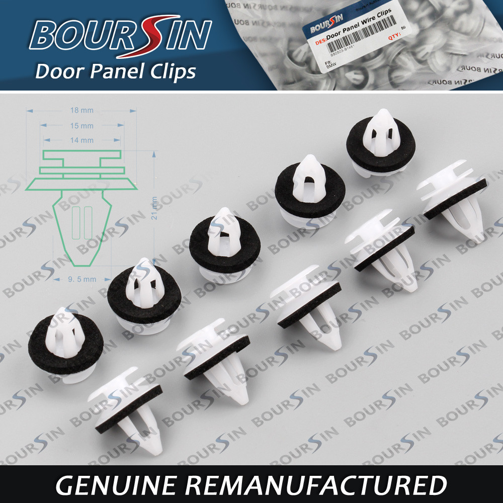 50x Door Trim Panel Clips For BMW E34 E36 E38 E39 E46 X5 M3 M5 - With Seal Ring