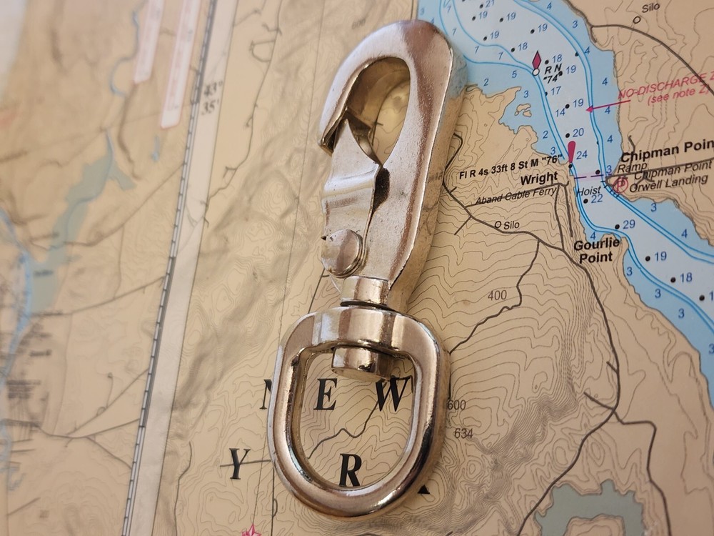 Stainless Steel 3-3/8" Snap Hook