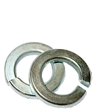 1" Regular Split Lock Washers, Zinc Cr+3, 25 Pack
