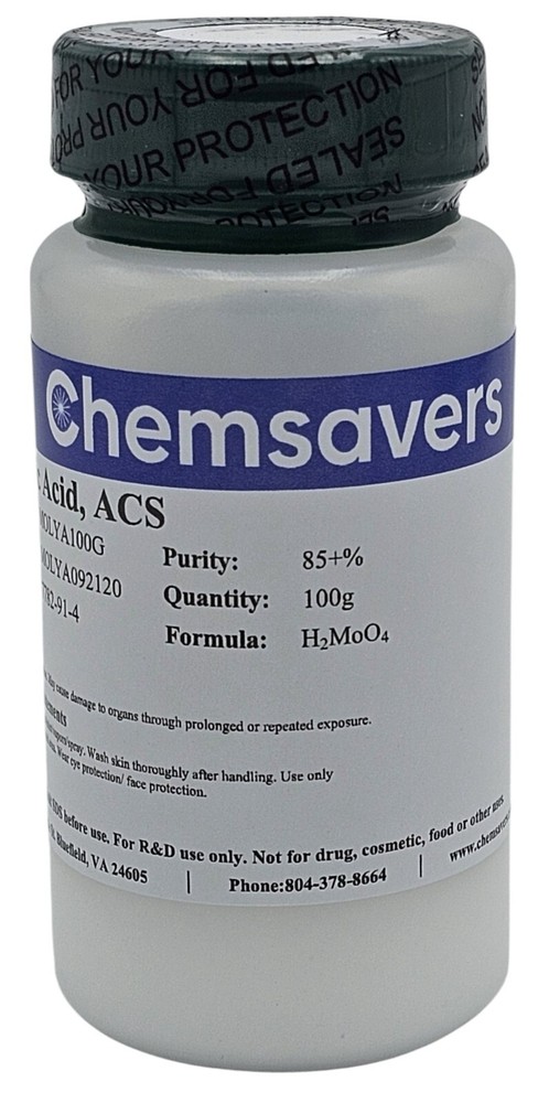 Molybdic Acid, ACS, 85+%, 100g
