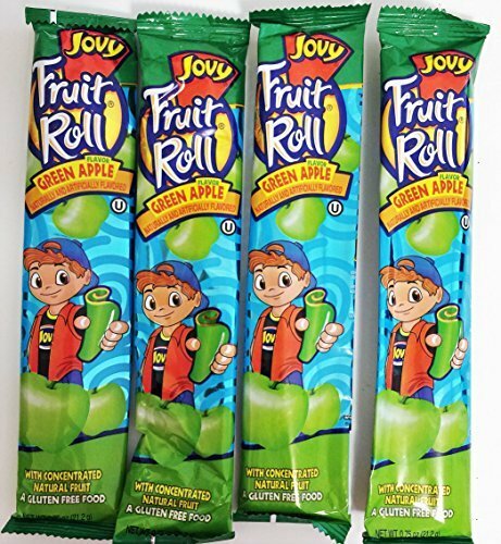 Jovy Fruit Roll Snacks -Apple (16 Packets per Order) - Perfect for Snacks