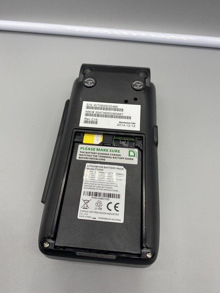 First Data Fd410 DW EMV Wireless Handheld Credit Card Terminals - Not Tested