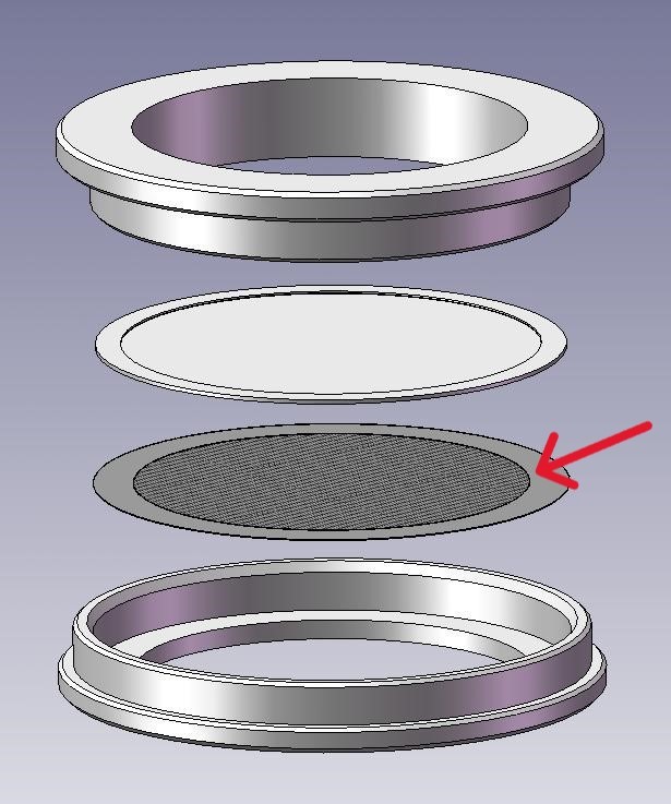 Replacement 47mm Screen Discs For Air Particulate Sampling Filter Cassettes