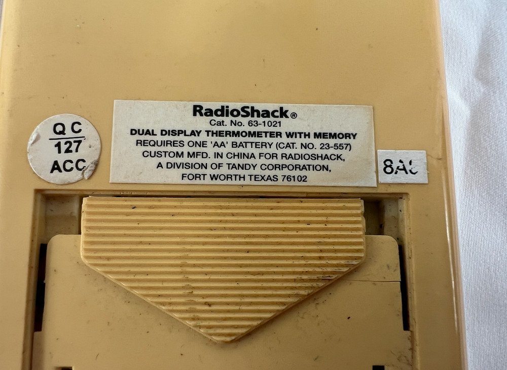 RadioShack Digital Thermometer - Not Tested