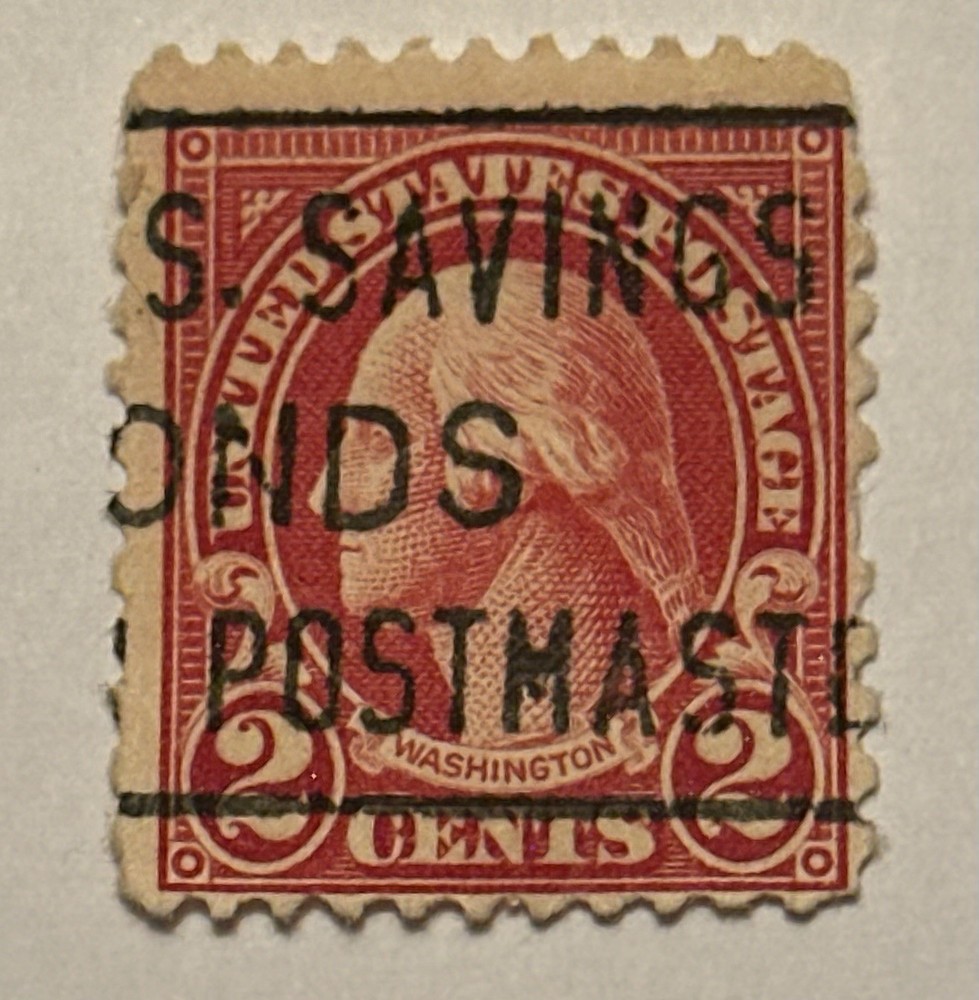 Washington 2 Cents Stamp—Red