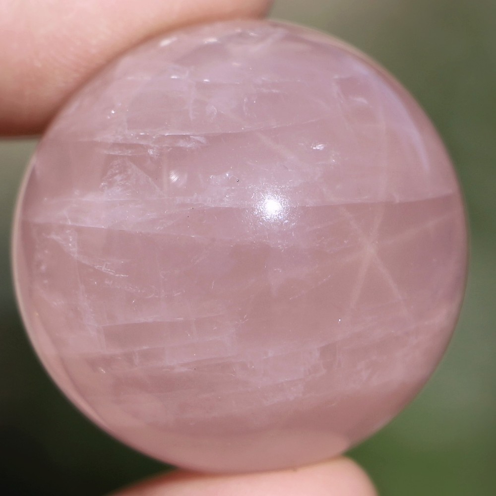 Star Rose Quartz Sphere, Approximately 30 mm (RQ82)