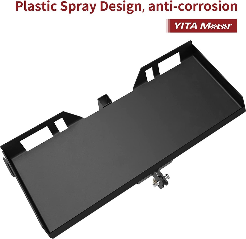 Quick-Attach 5/16" 2" Receiver Hitch with Width Adjustment for Loading Tractors