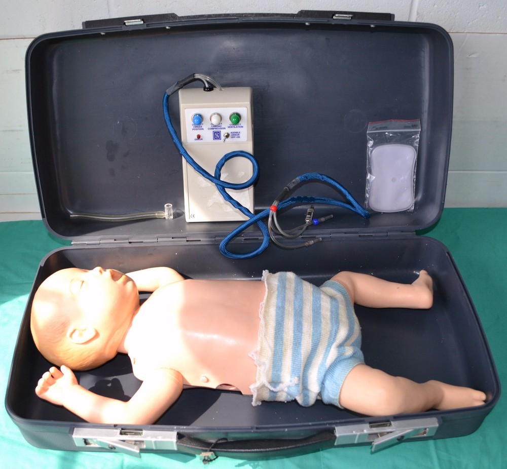 Laerdal Actronics Baby CPR Training Manikin  Case & controller