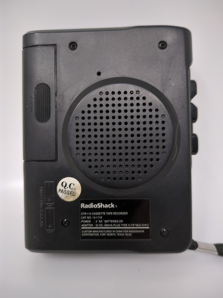 RadioShack Optimus CTR-112 Handheld Cassette Tape Recorder Tested Working