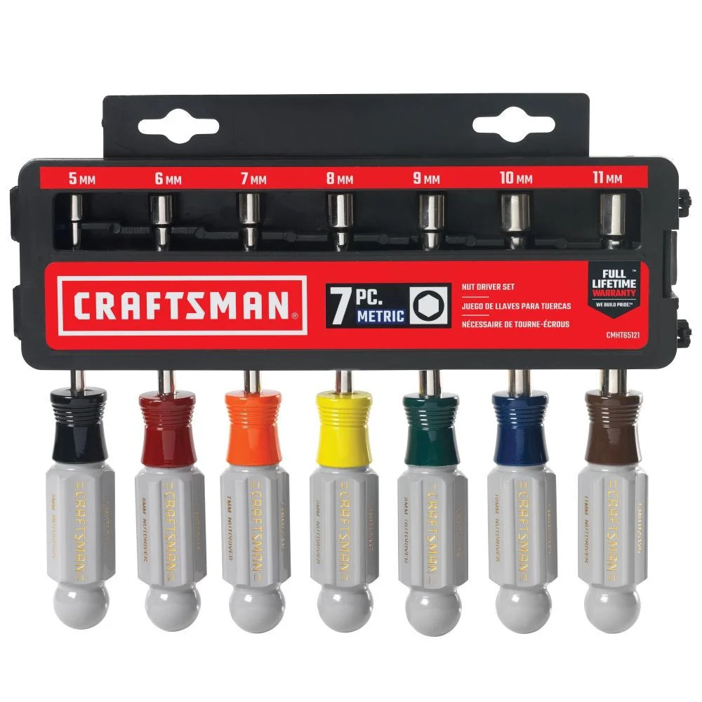 Craftsman Nutdriver Set Mm, 7 Piece