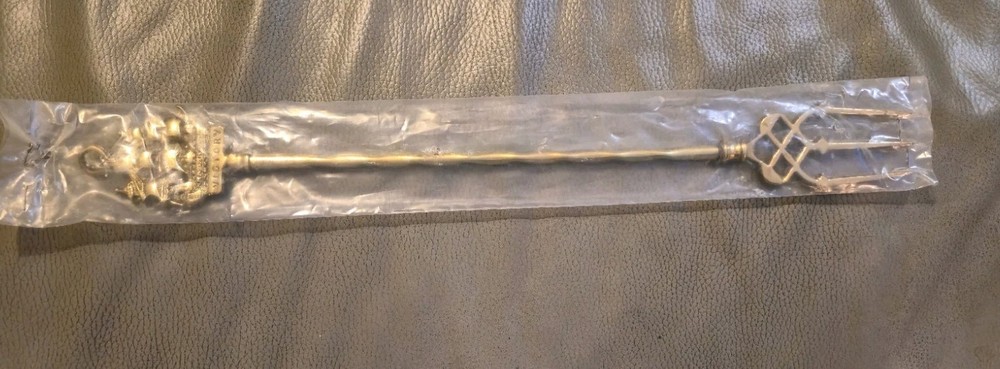 Vintage Toasting Fork Solid Brass (The Revenge Ship1588) long Fireplace