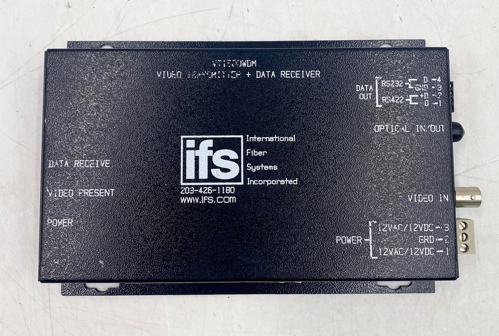 IFS Video Transmitter + Data Transmitter VR1500WDM, 203-426-1180